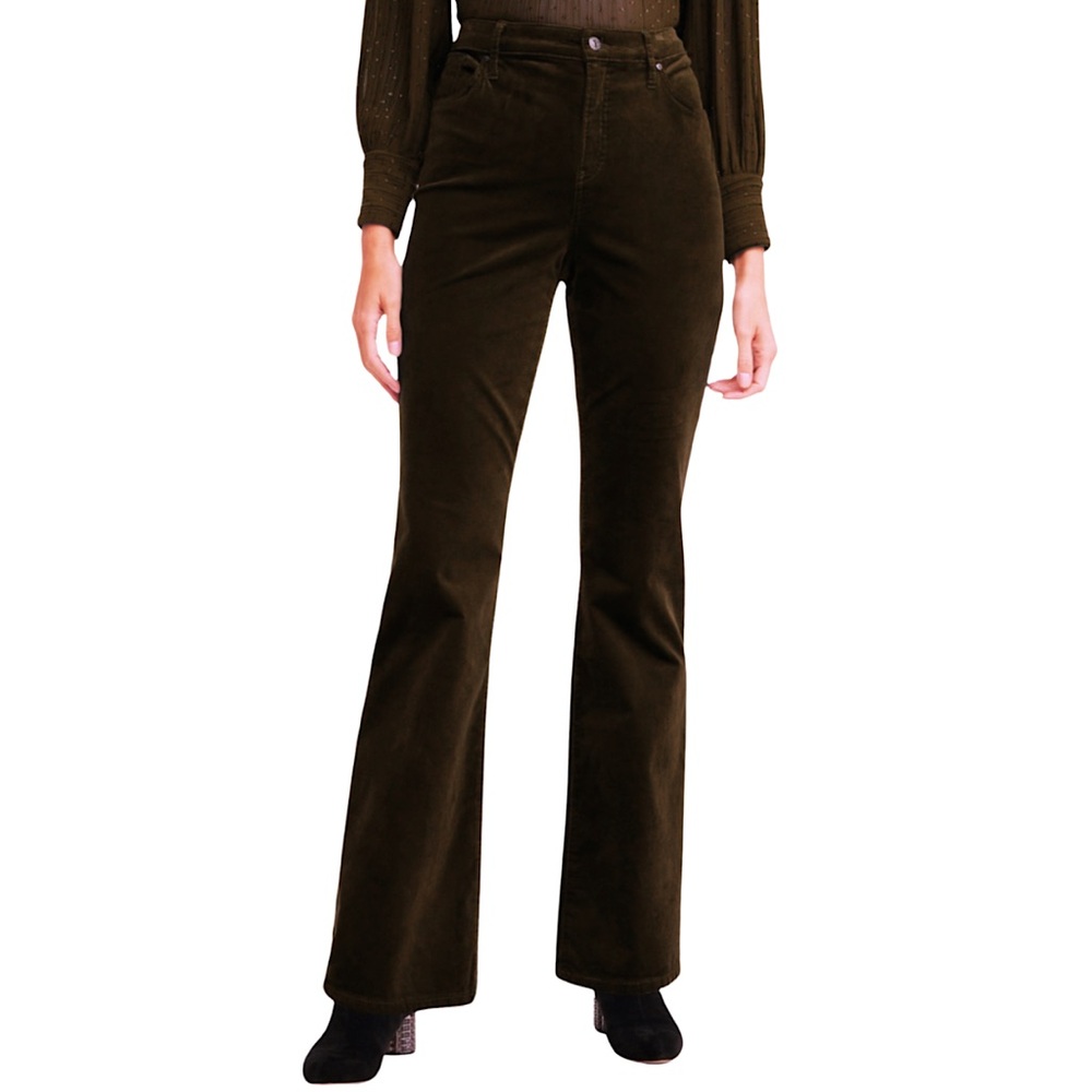 Chico’s Dark Brown Corduroy Fit & Flare Jeans Women’s Size 0